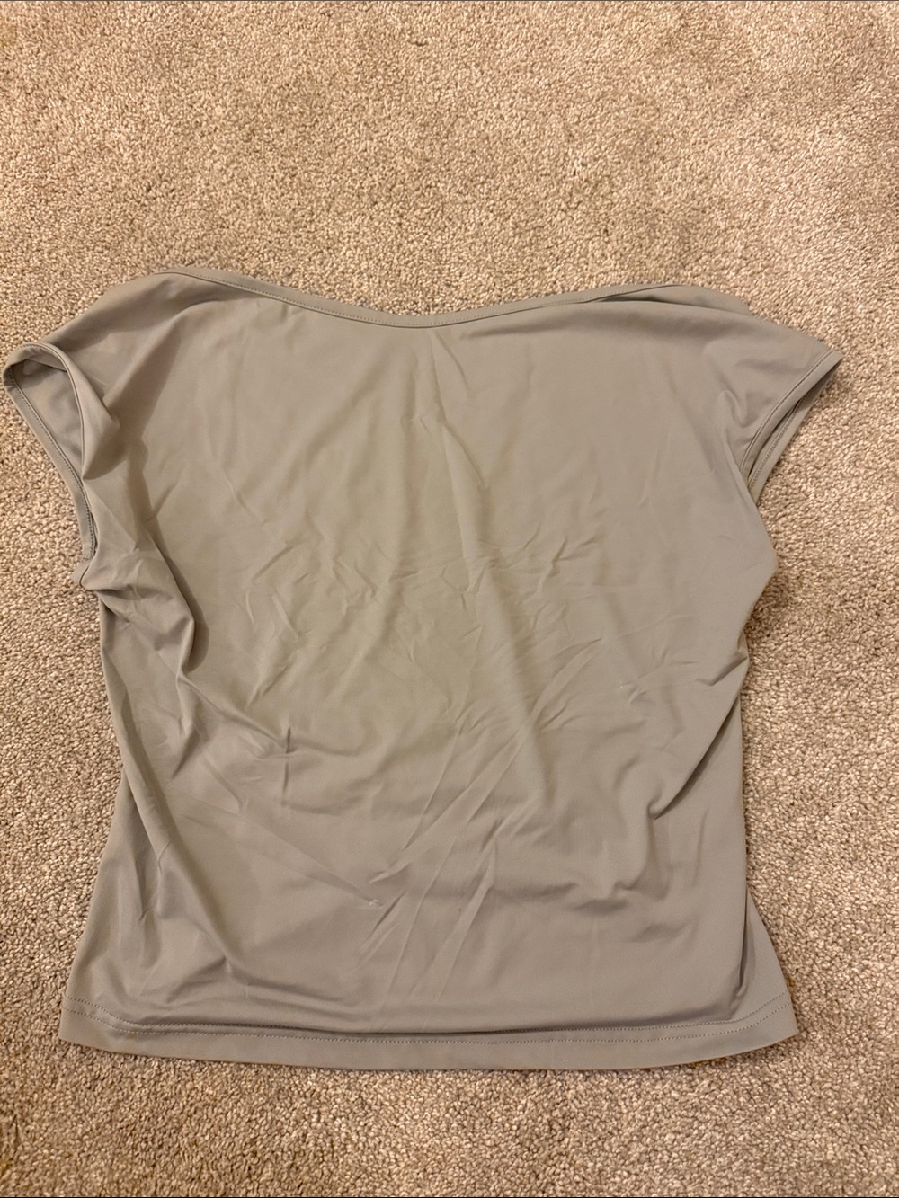 Women's Olive Green Short Sleeve Performance Top